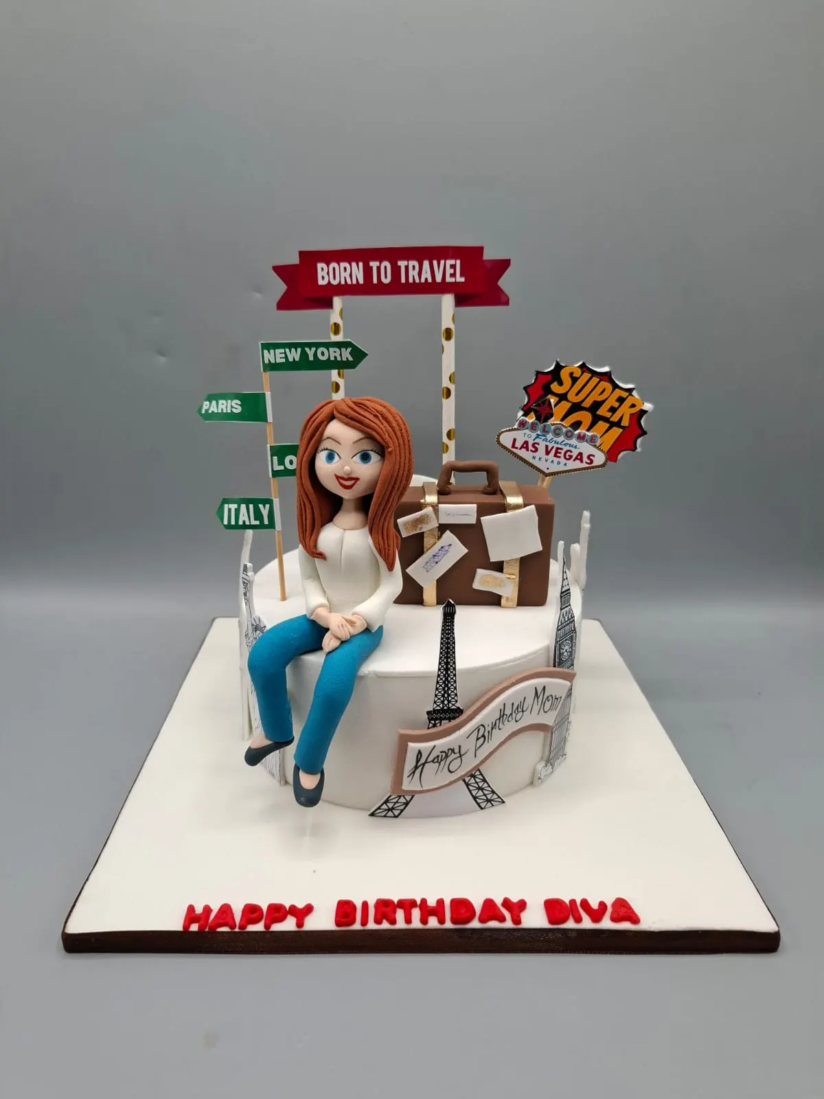 Client Capturing Cake Shop Theme Cake - Cake Art Academy portfolio Pakistan
