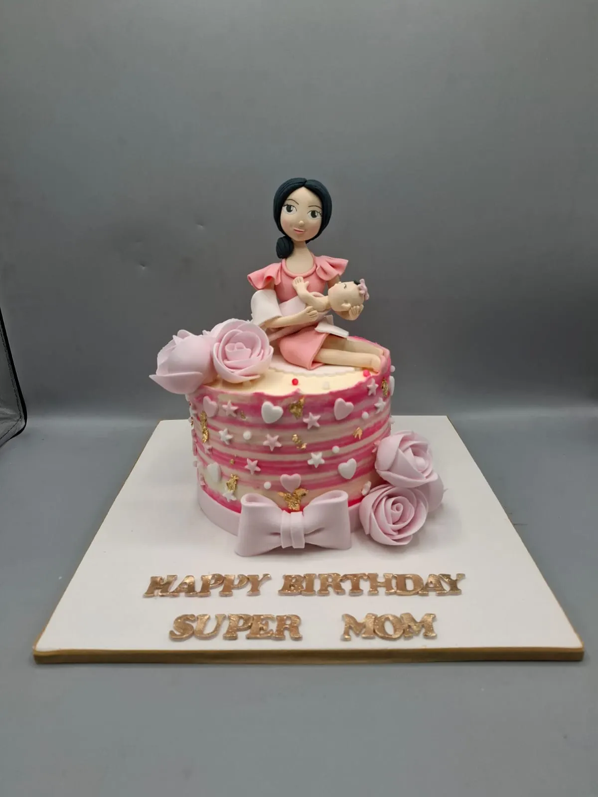 Female Birthday Figure Fondant Cake - Cake Art Academy portfolio Pakistan