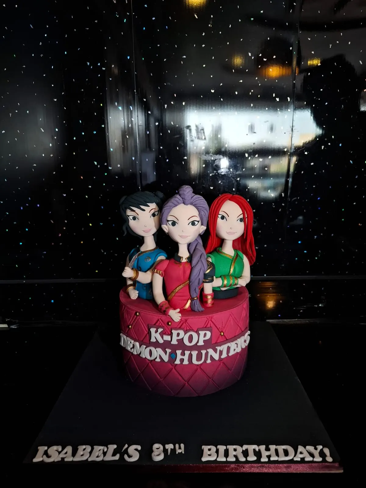 K-Pop Character Fondant Birthday Cake - Cake Art Academy portfolio Pakistan